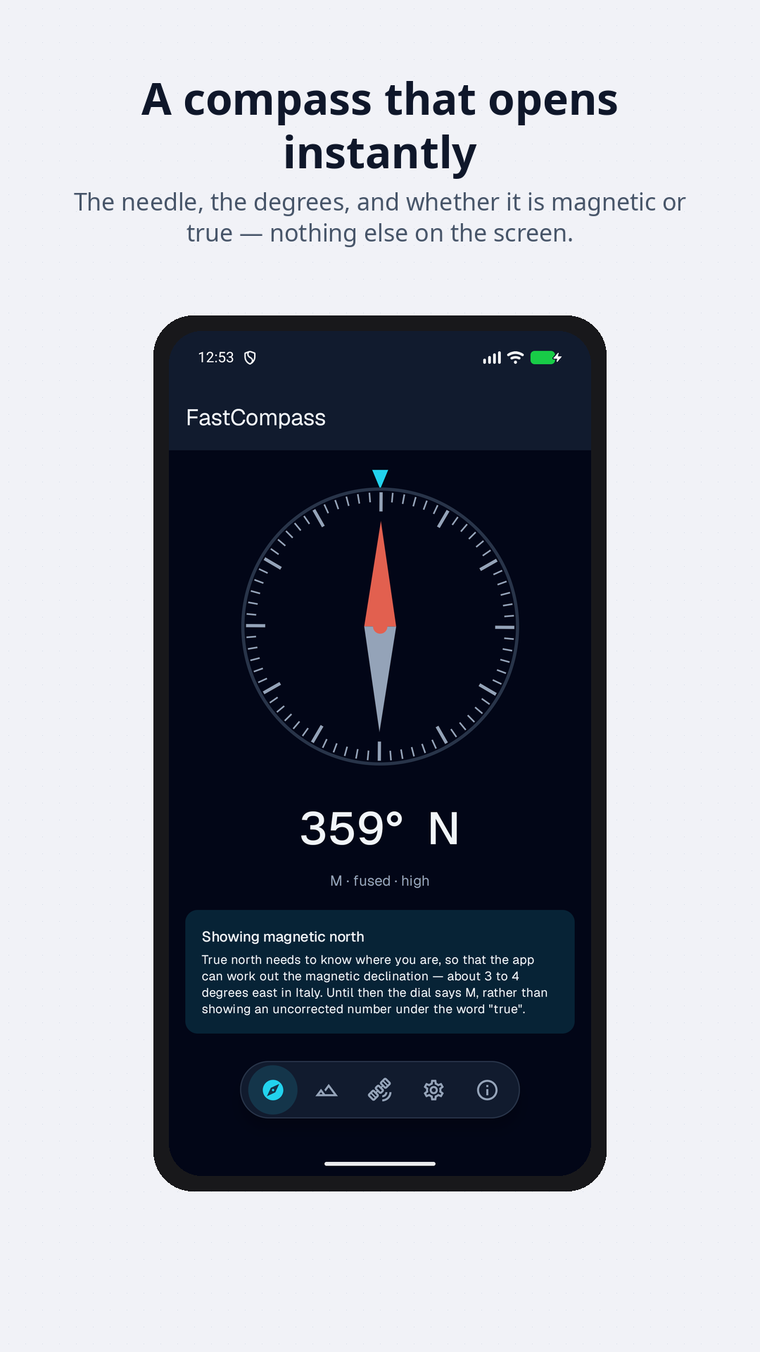 FastCompass: compass 1080x1920
